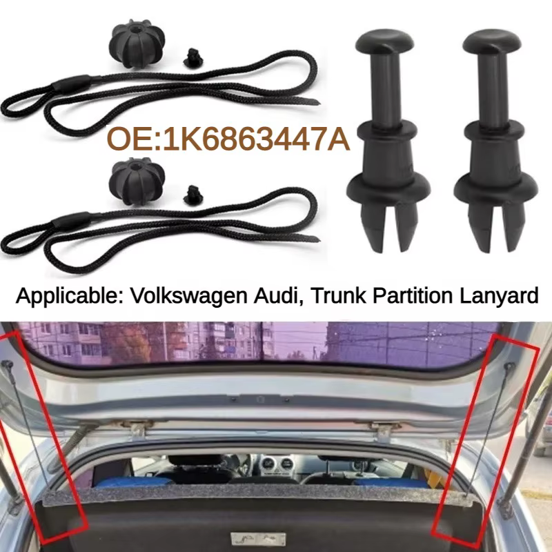 Boot Trunk Parcel Shelf Strap String Clips, EscalString Hanger Crochet pivotant pour Volkswagen GOLF 5 Mk6 Tiguan Polo ettes T-CROS