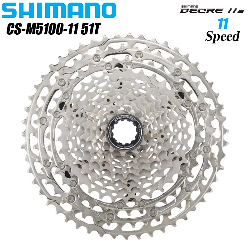 Shimano Deore CS M5100 11 vitesses Cassette pignon roue libre pour VTT vtt CS-M5100 11-51T 11S 42T vélo 11V pièces de vélo