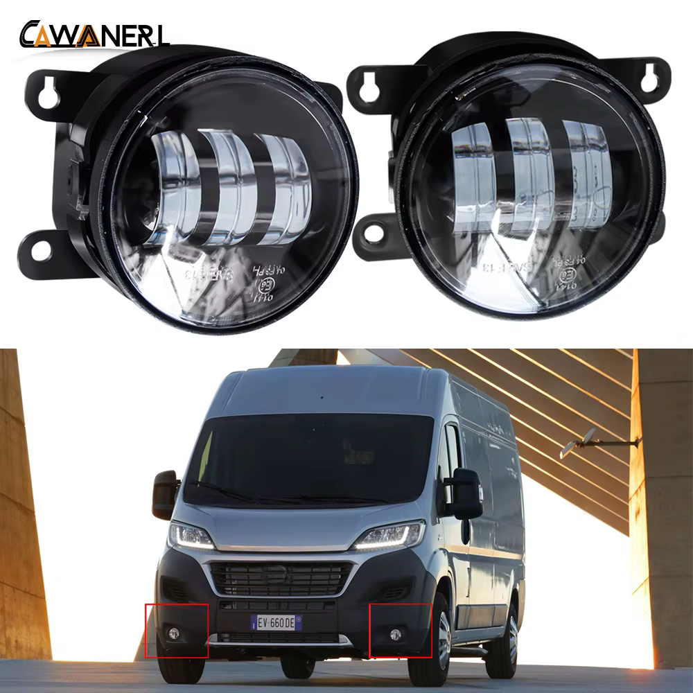 2 pièces 30W H11 LED antibrouillard accessoires pour Fiat Ducato (250 _, 290 _) 2006-2023 voiture gauche + droite antibrouillard DRL style
