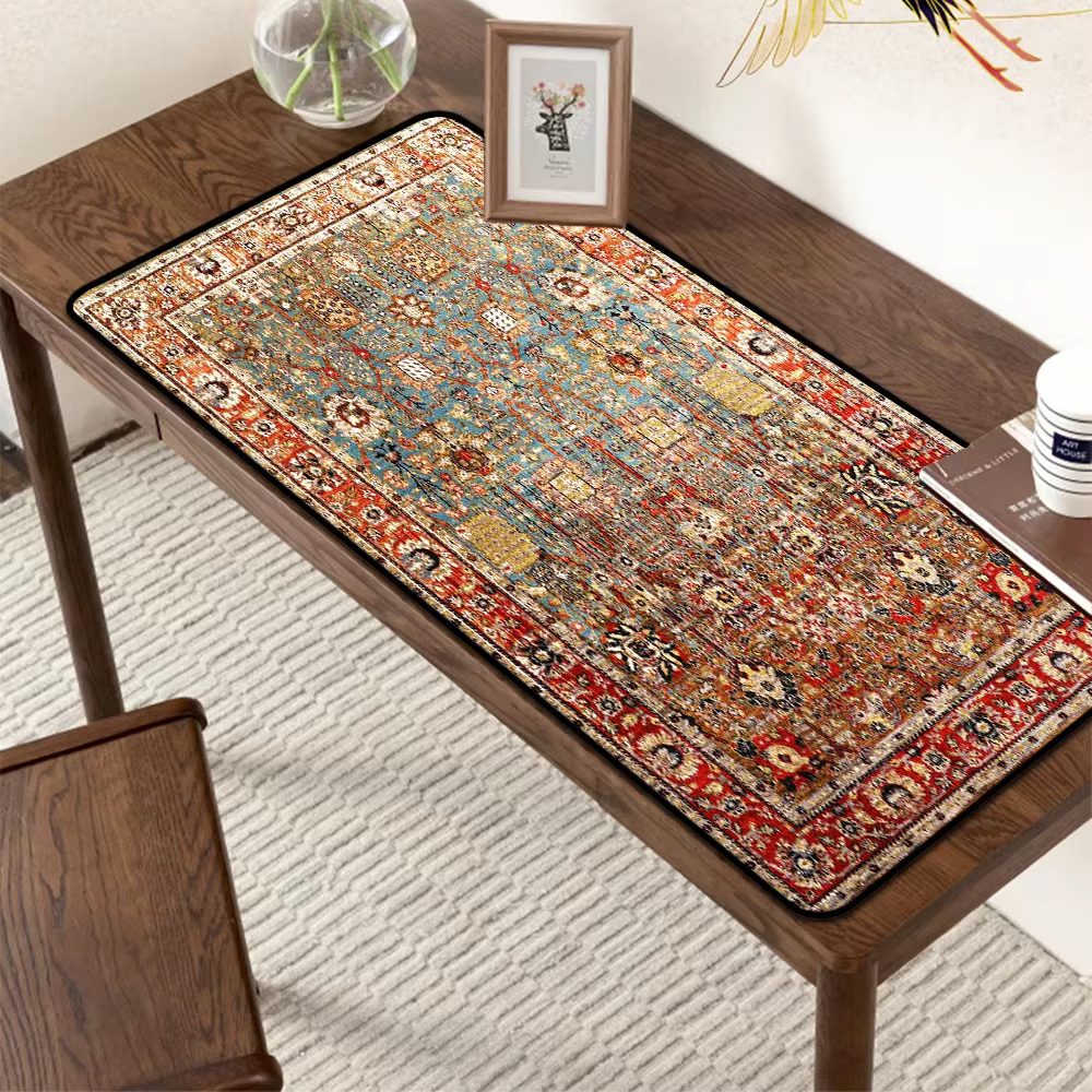 Tapis de souris XXL pour jeux, tapis de bureau, tapis de jeu, accessoires pour configuration informatique, surface pour souris d'ordinateur, tapis persans