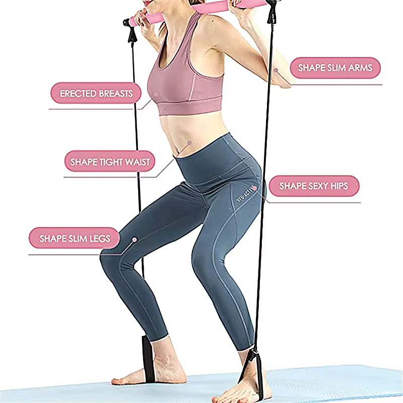 Combinaison de barre de Pilates multifonctionnelle