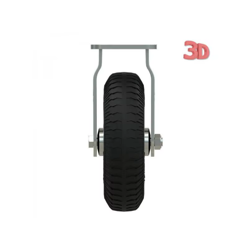 Roulette directionnelle gonflable en caoutchouc de 8 pouces, 1 pièce, pour Service d'hôtel, Garage, chariot à bagages d'entrée, chariot à Air