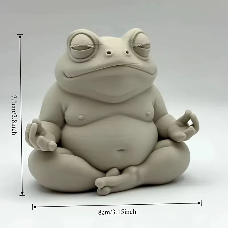 Une grenouille Zen potelée