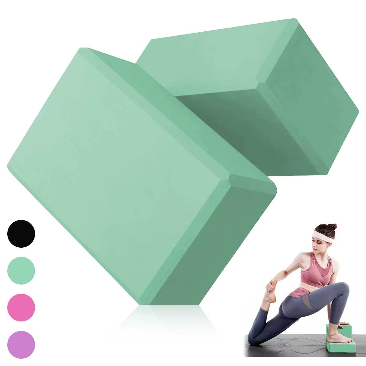 Blocs de gymnastique en brique de Yoga de qualité supérieure avec mousse EVA haute densité