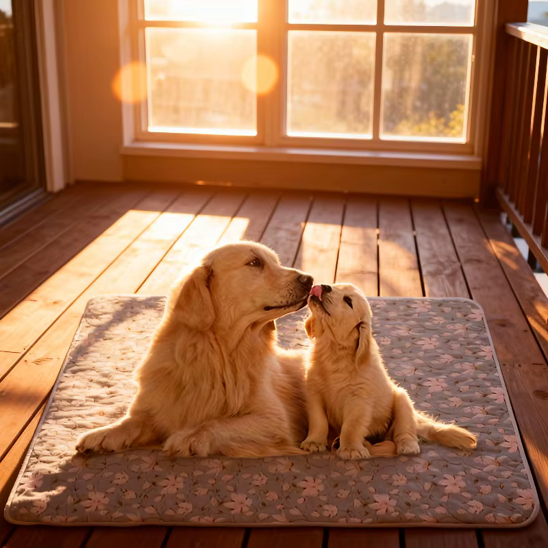 Tapis d'entraînement pour chien extra large et lavable, réutilisable, fabriqué en fibre de polyester durable, parfait pour les chiots, les animaux âgés et les animaux incontinents.