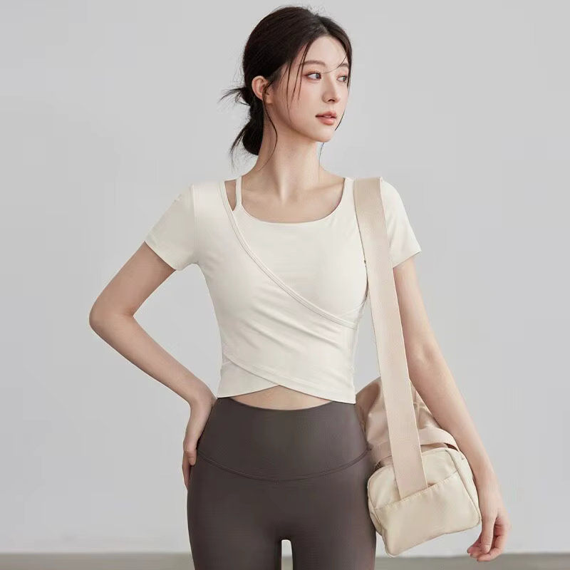 Vêtements de yoga à manches longues pour l'été
