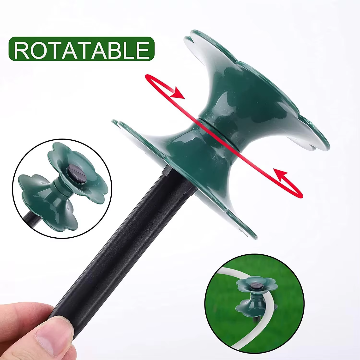 Roue d'enroulement de tuyau d'eau, roue de guidage de Protection directionnelle pour système d'irrigation, arrosage de jardin et de pelouse