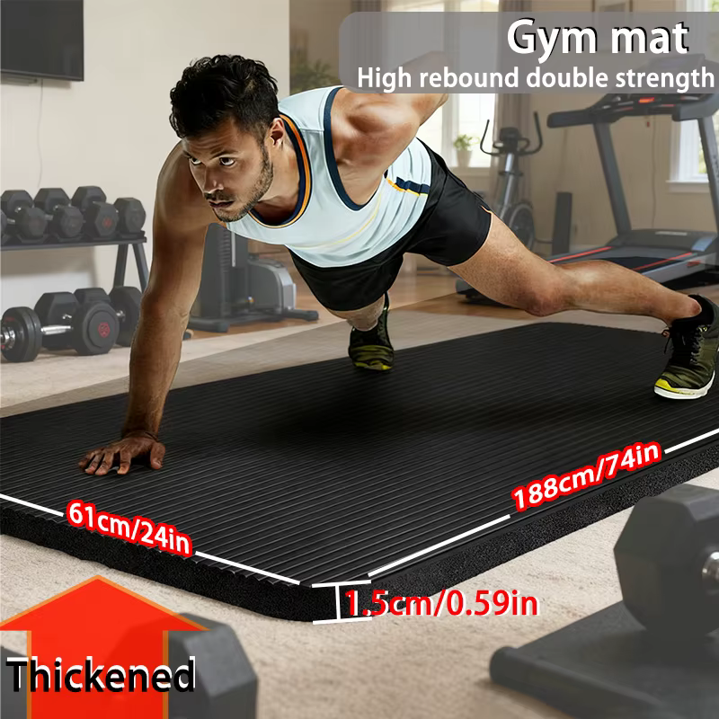 Tapis de yoga extra long antidérapant de 1