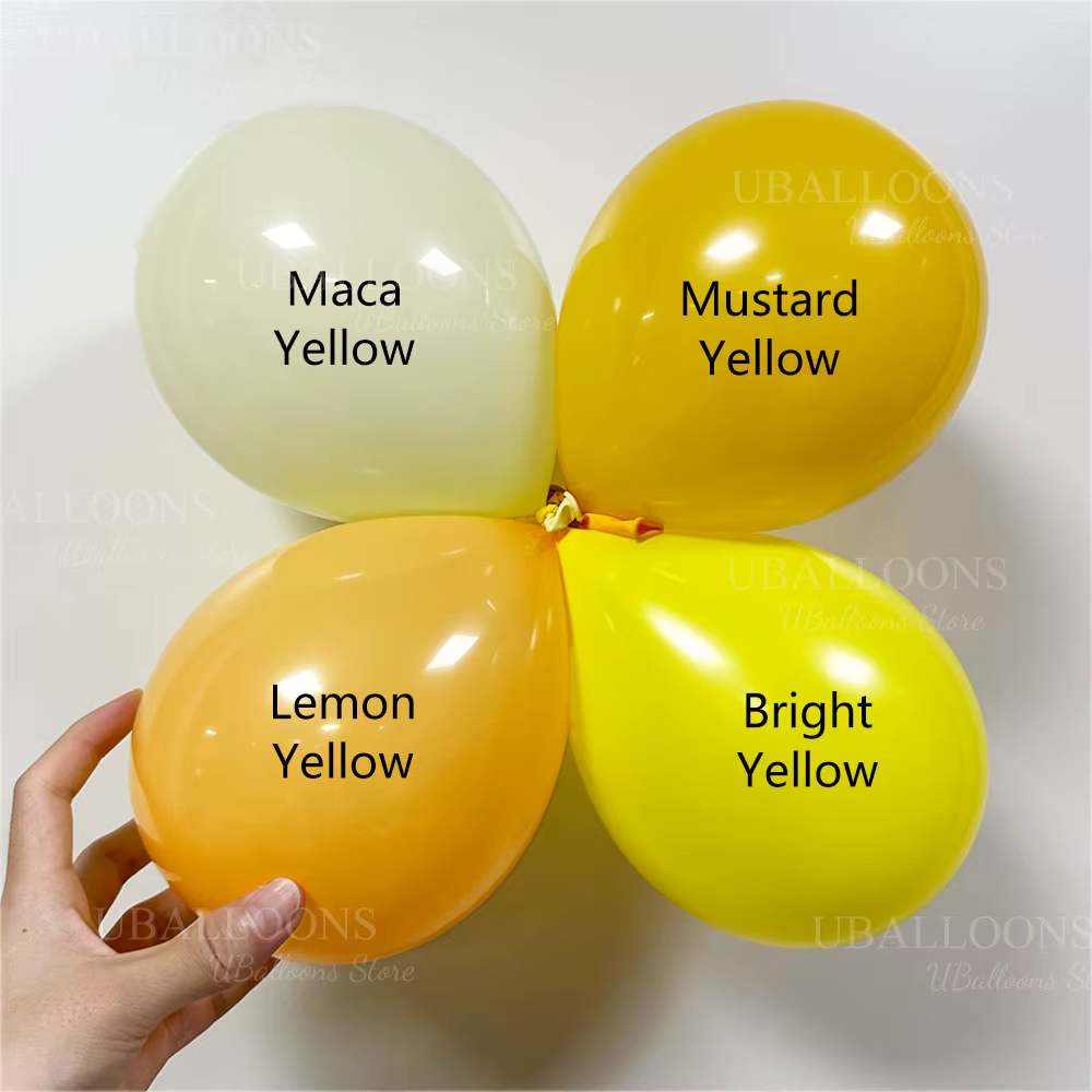 Ballons jaunes de 18 pouces, 2/5/10 pièces, Papaye citron Pastel Boho moutarde jaune, ballon en Latex pour anniversaire, réception-cadeau pour bébé, décor de fête Favo
