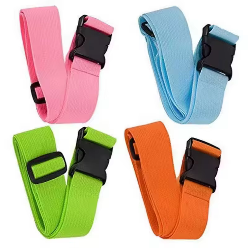 Ensemble de 4 sangles de bagages, sangle de fixation pour bagages, sangle de bagages, utilisées pour sceller et identifier facilement les sacs de voyage, accessoires de voyage