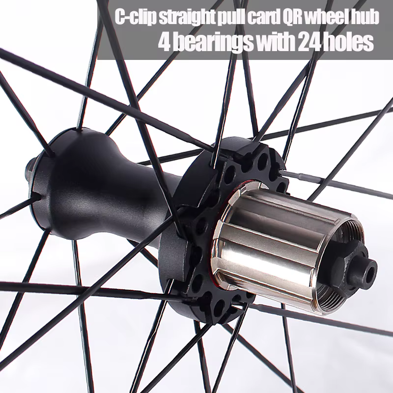 Jeu de roues de vélo de route 700C, 4 roulements, frein à disque, débrayage rapide, alliage d'aluminium double couche, 30 mm