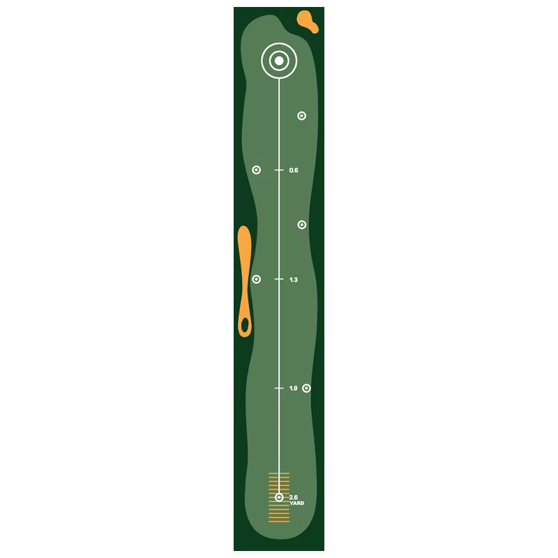 Tapis de putting de golf VIKAMA - Tapis d'entraînement de golf vert, tapis de frappe, tapis de jeu antidérapant et résistant à l'usure