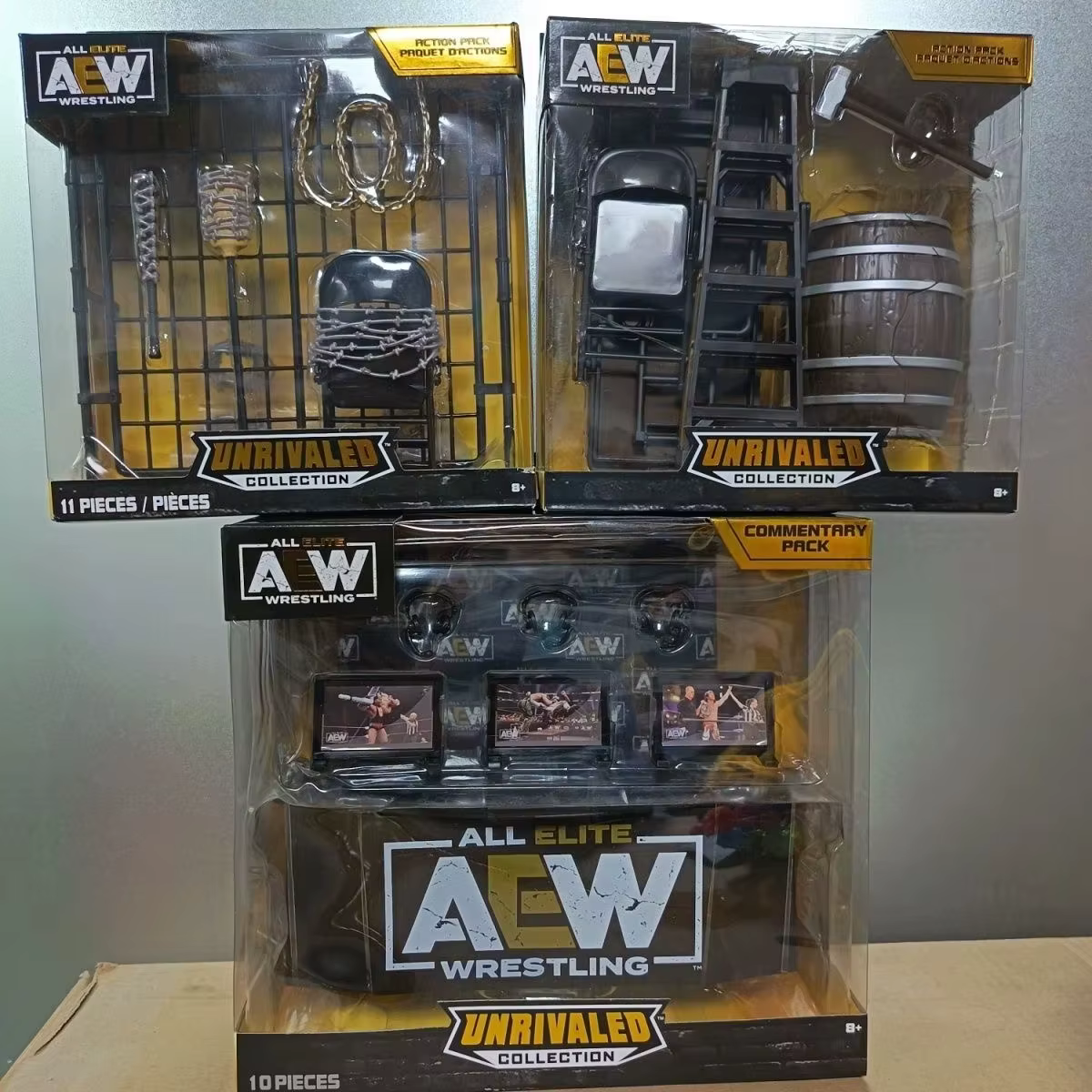 AEW – accessoires originaux pour figurines d'action, Collection d'exposition de figurines de lutte, jouets pour garçons, cadeaux de Festival
