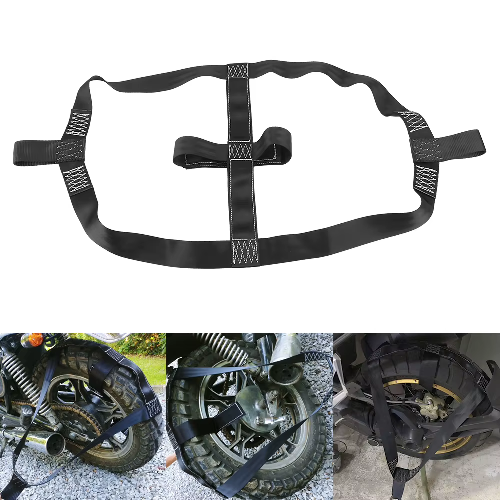 Attache de transport de Moto, accessoires de Moto universels sûrs, fixation de roue arrière de Moto, sangle de ceinture