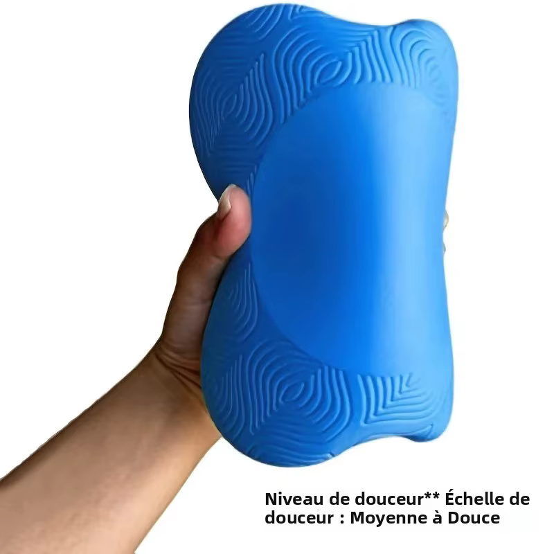 2 pièces Tpe Yoga tapis à genoux épaissi anti-dérapant