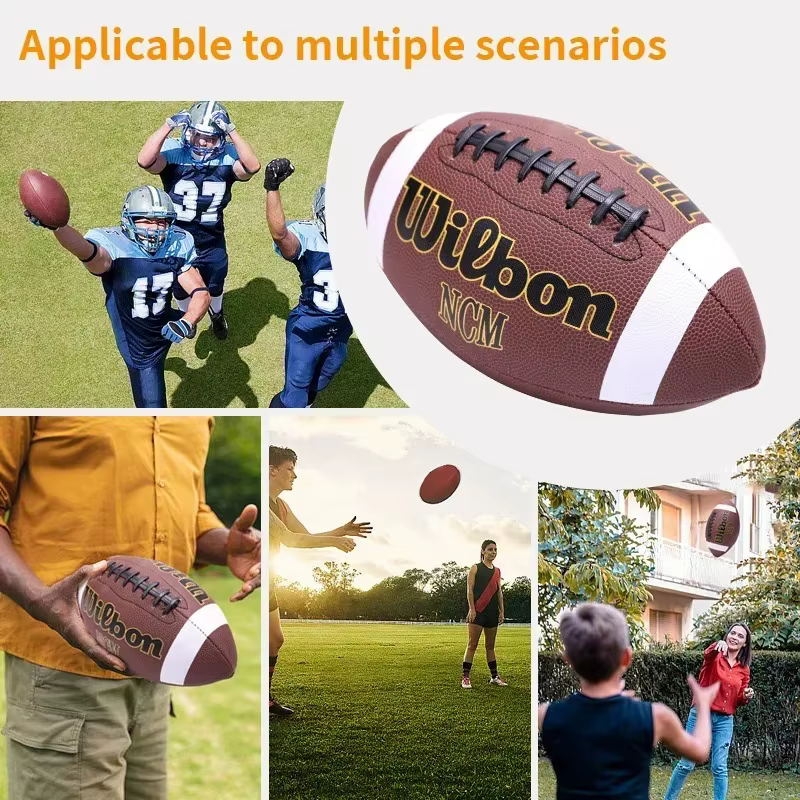 Ballon de football américain, de soccer et de rugby, tailles 3, 6, 9, pour adultes et enfants, entraînement en groupe et compétition