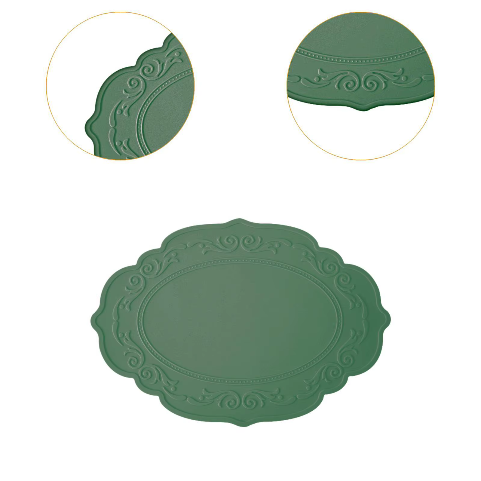 Tapis de Table, napperon en Silicone, tapis décoratif lavable, tapis antidérapant pour fête de ferme