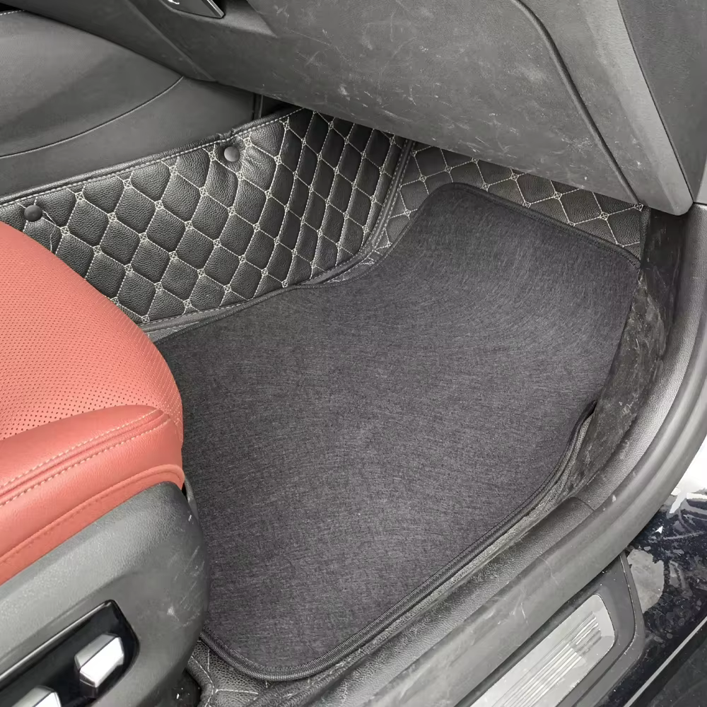 Tapis de sol de voiture universels, 4 pièces/ensemble, adaptés aux SUV, berlines, fourgonnettes, caravanes, tapis de sol avant et arrière, tapis de sol automobiles