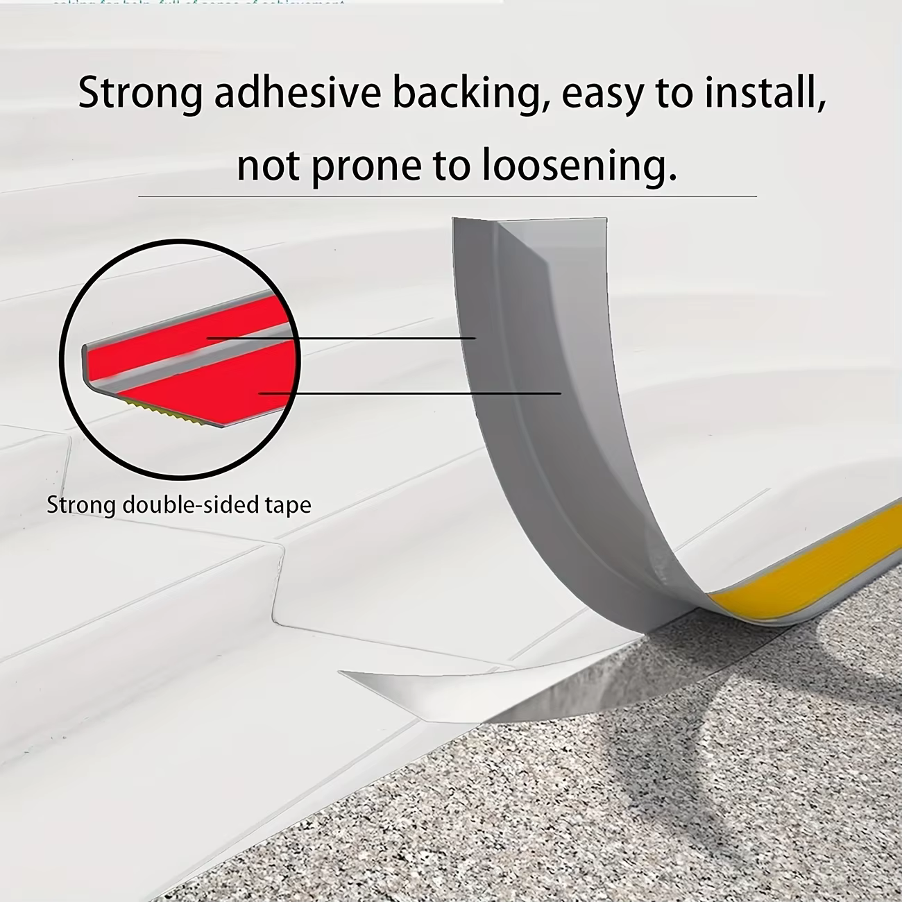 Tapis antidérapant pour escaliers, 118.11 pouces, 1 pièce, protection des marches, autocollants de sol, décoration de la maison, protection des escaliers