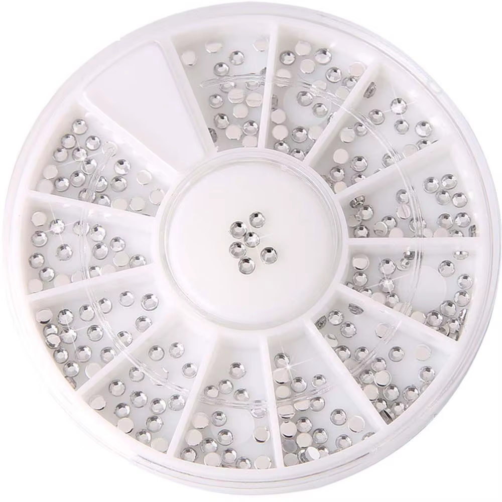 Accessoires de manucure à dos plat, breloques pour ongles, cristal, strass, diamant, décoration d'ongles, ensemble de bijoux pour ongles