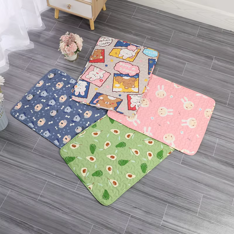 Tapis de pipi lavable pour animaux de compagnie, tapis réutilisable pour chiens, lit d'urine lavable, tapis d'entraînement pour chien, quatre saisons, tapis d'urine pour animaux de compagnie