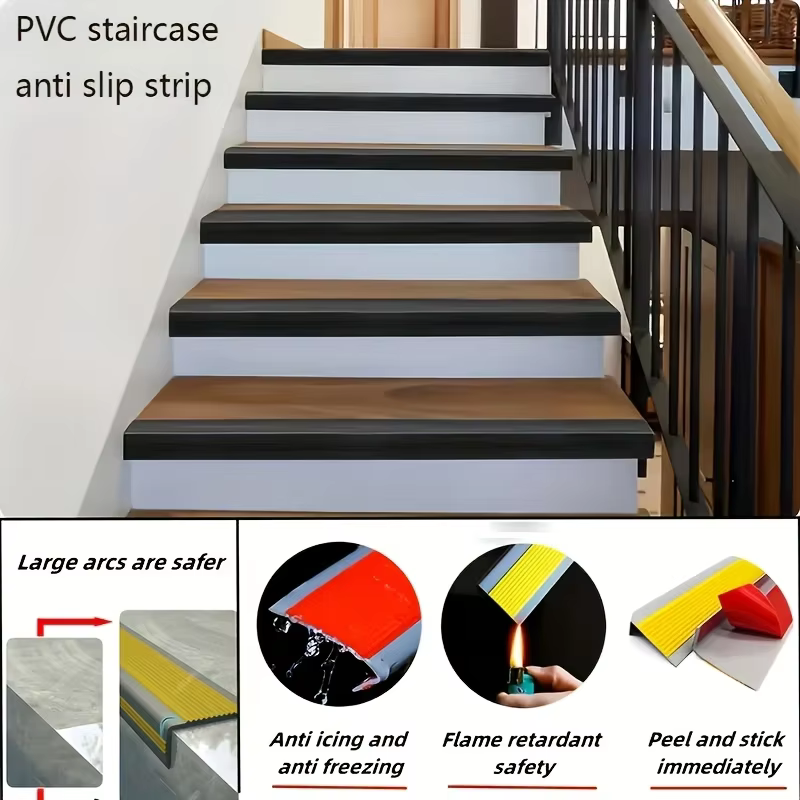 Tapis antidérapant pour escaliers, 118.11 pouces, 1 pièce, protection des marches, autocollants de sol, décoration de la maison, protection des escaliers