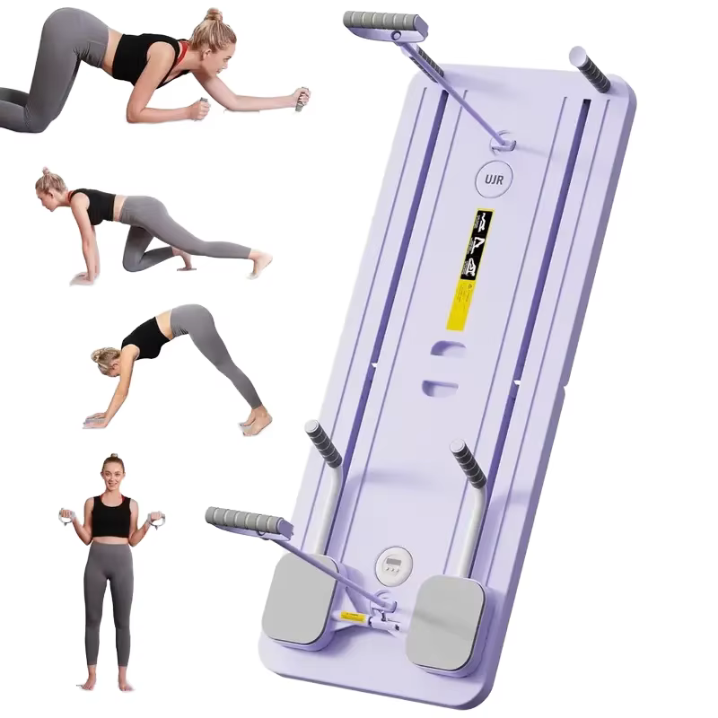 Planche de Pilates professionnelle portable et pliable 5-en-1 pour exercices abdominaux