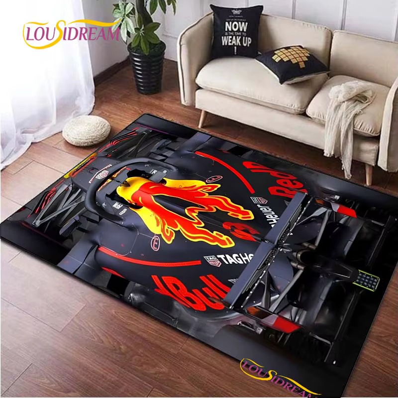 Tapis de voiture de course pour salon chambre tapis Table cuisine enfants porte tapis de sol antidérapant cadeau d'anniversaire accessoires de photographie tapis