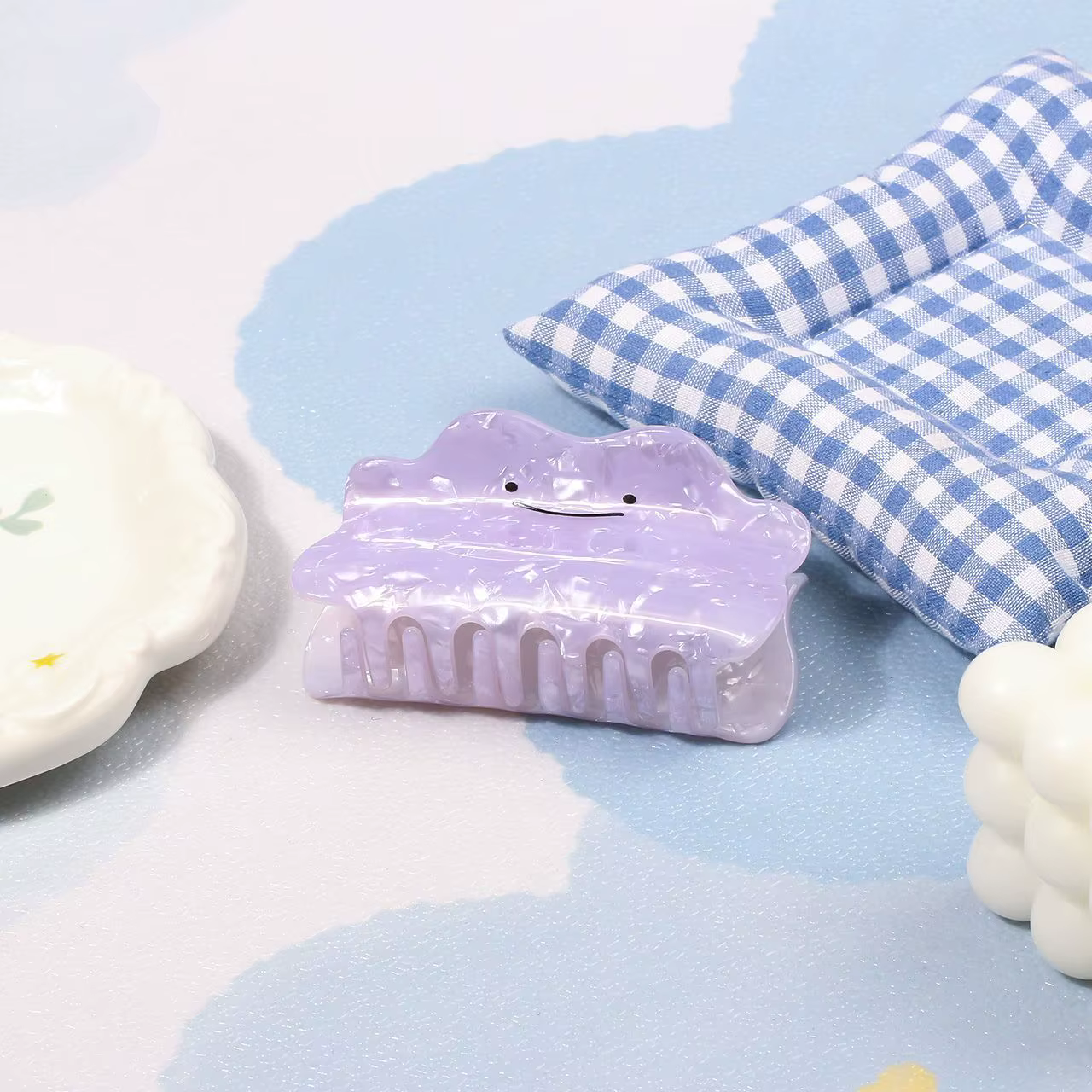 Pince à cheveux Pokémon Violet Ditto, accessoire pour l'arrière de la tête, mignon et amusant, cadeau pour amies