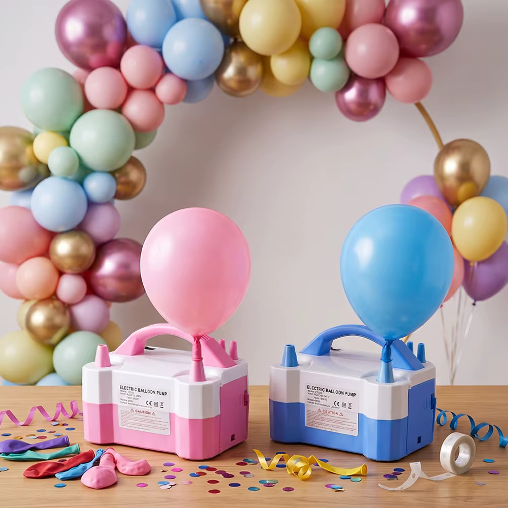 Pompe à ballons électrique portable à double buse, souffleur d'air avec prise US/EU pour décorations de fête, mariage, anniversaire, festival