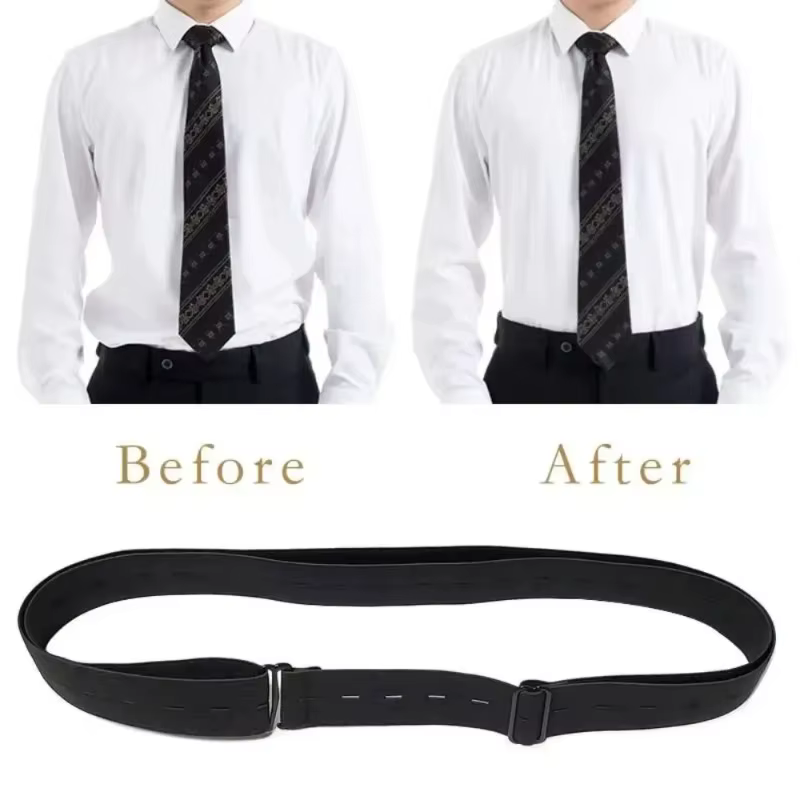 Sangles de chemise pour hommes et femmes, ceintures élastiques réglables antidérapantes et anti-plis, ceintures à chaîne