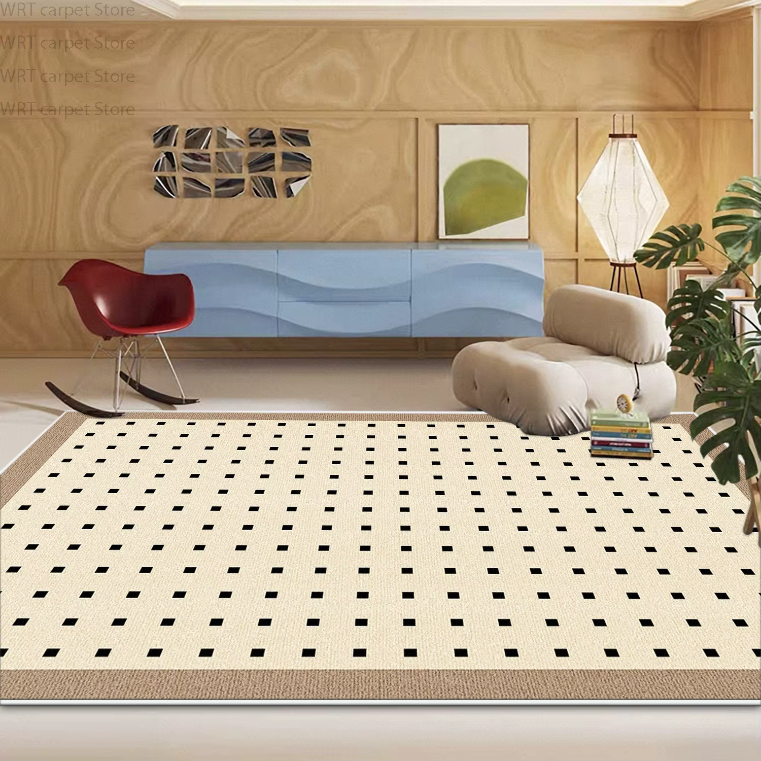 Tapis de salon géométrique moderne
