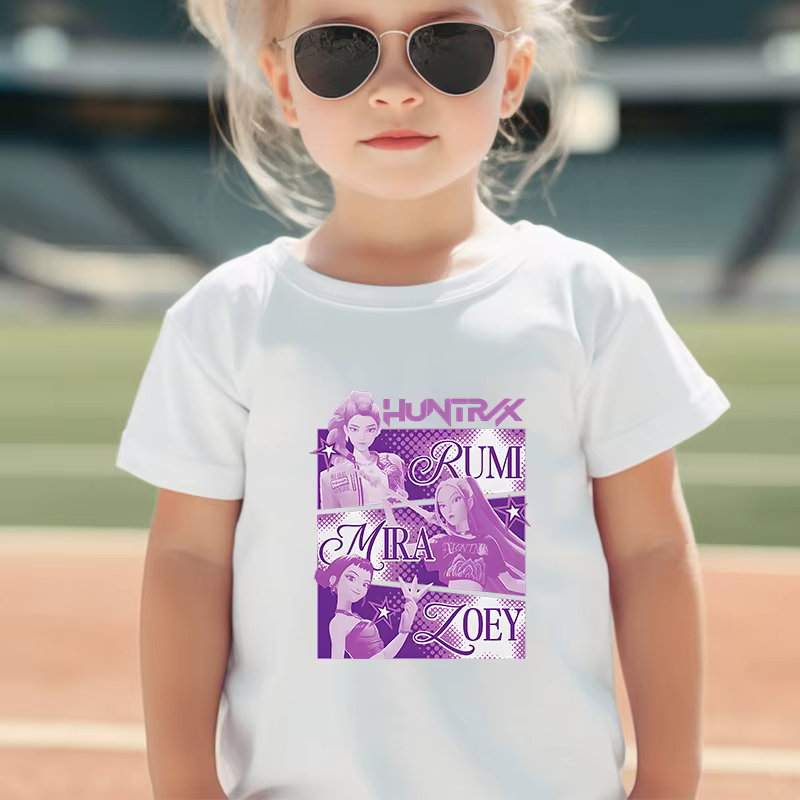 T-shirt Kawaii pour enfants, vêtements pour filles et garçons, vêtements pour enfants, hauts à la mode, en coton, cadeau doux, costumes à manches courtes