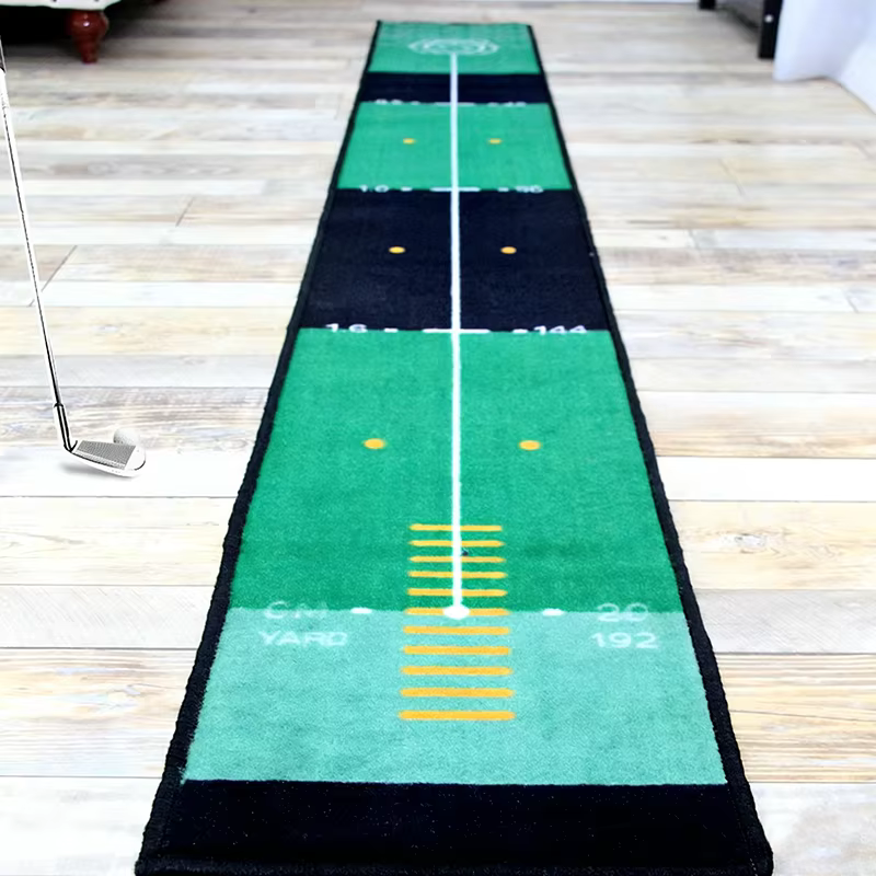 Tapis de putting de golf, cadeau pour golfeur, accessoire de golf léger et portable, améliore la précision du putting, aide à l'entraînement pour le parc, la pelouse, la maison