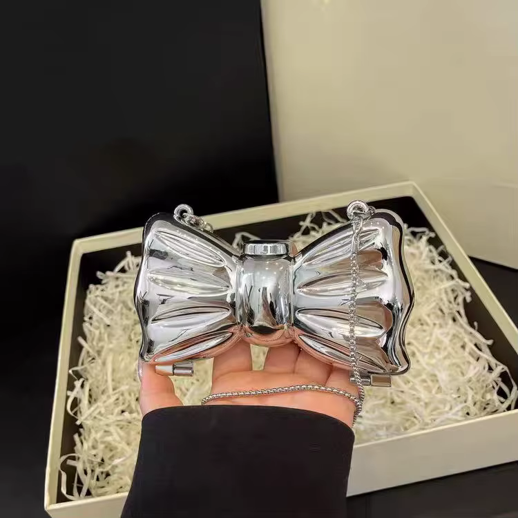 Sac de soirée doré, sacs à main et sacs à main de luxe de styliste, sacs à bandoulière de forme amusante, pochette ronde en acrylique brillant pour fête de mariage