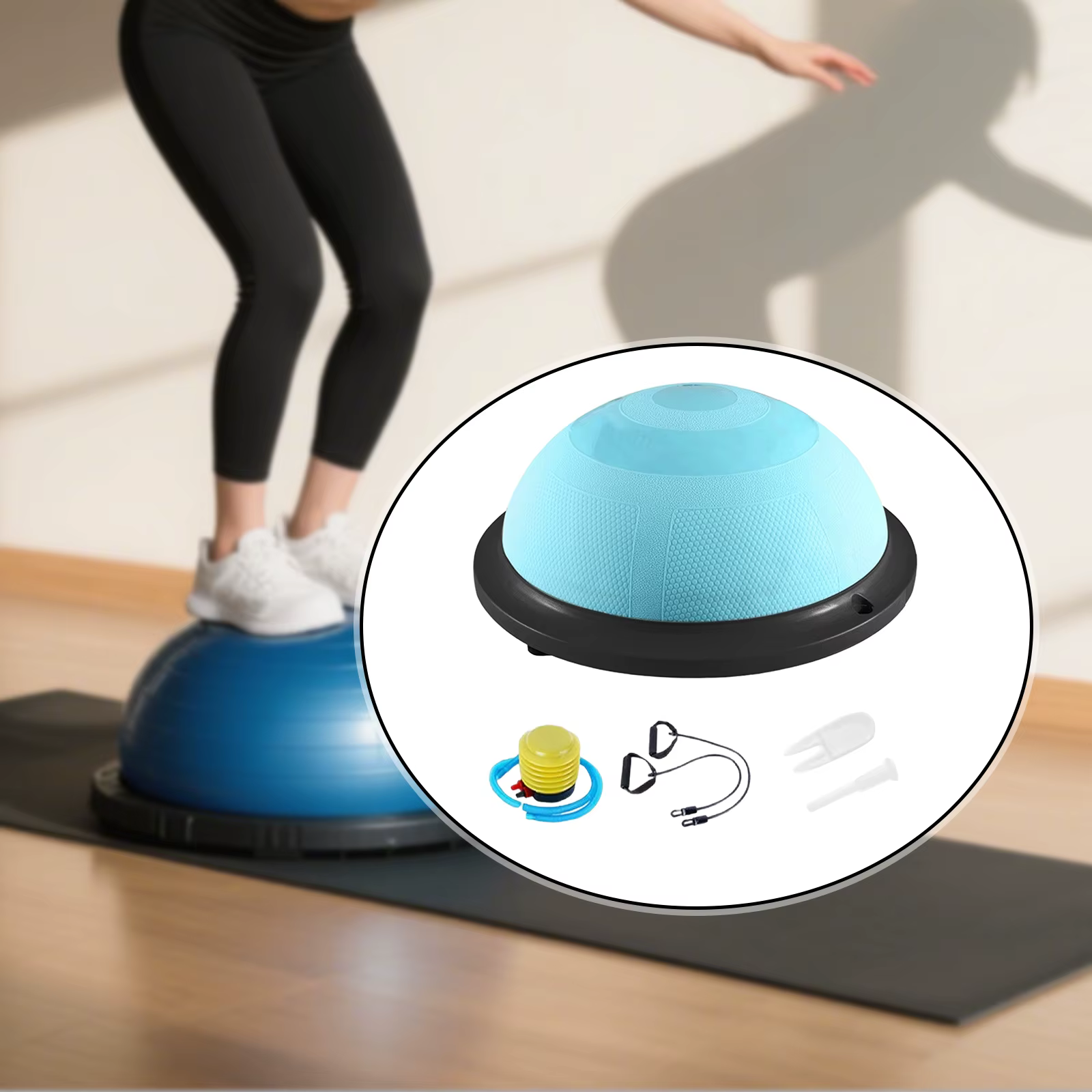 Balle d'équilibre boule demi-cercle Yoga Fitness