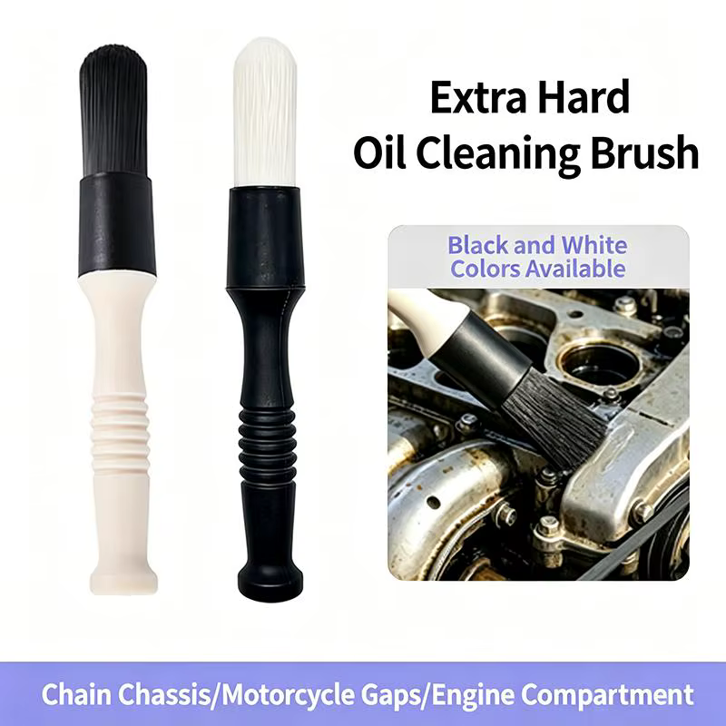 Brosse à roues de moteur, 1 pièce, poils rigides efficaces, conception polyvalente et durable, pour le nettoyage des roues de voiture, outils de nettoyage des portes de voiture