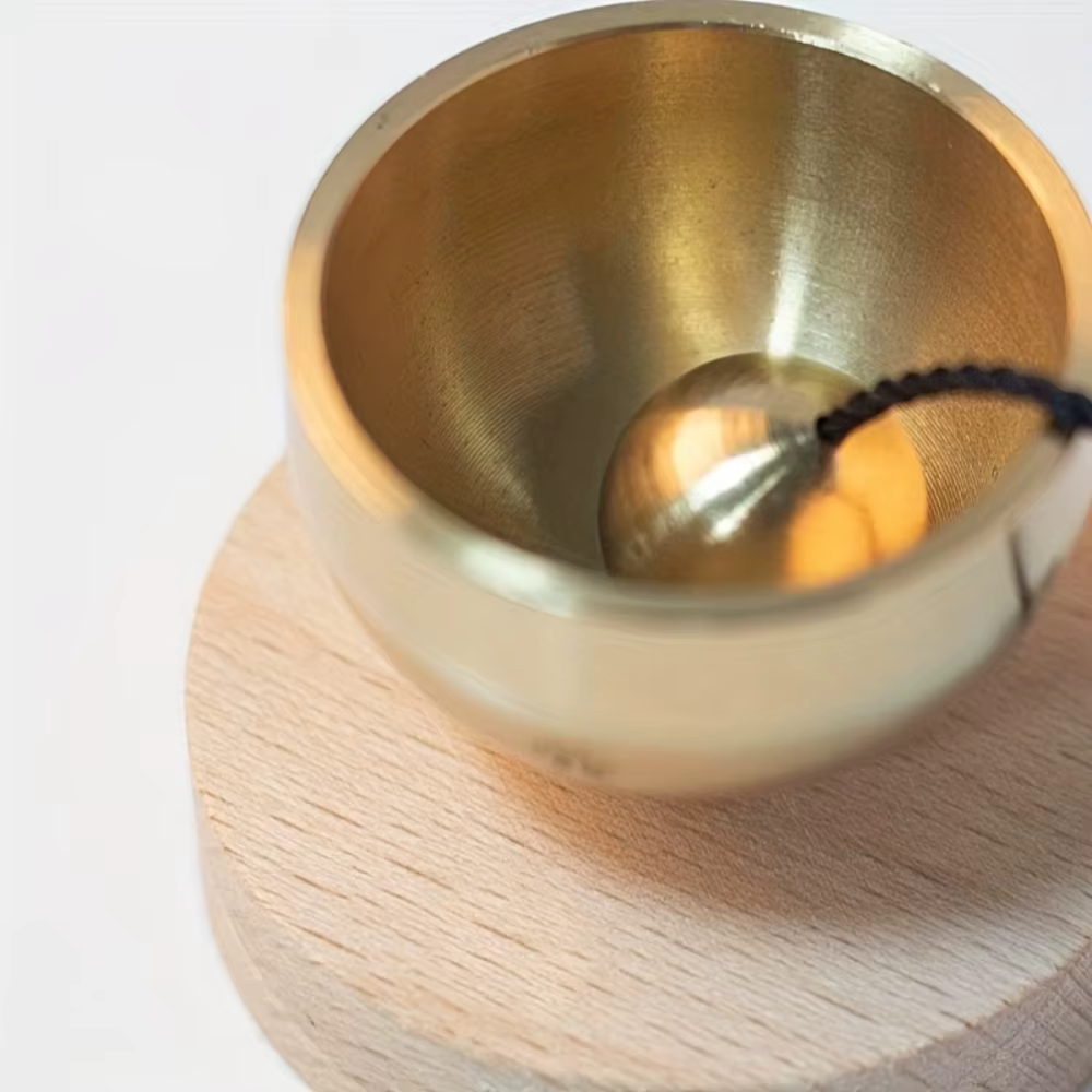 1PC Mini chanson bol ensemble méditation clair sonnerie Instrument de musique détendre l'anxiété féminine guérison Yoga réduire le Stress cloche