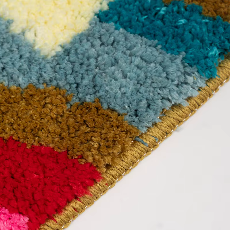 Tapis de salle de bain et de douche « Get Naked » pour la Saint-Valentin 40x60cm/50x80cm - Tapis de douche touffetés colorés et mignons pour la décoration d'appartement