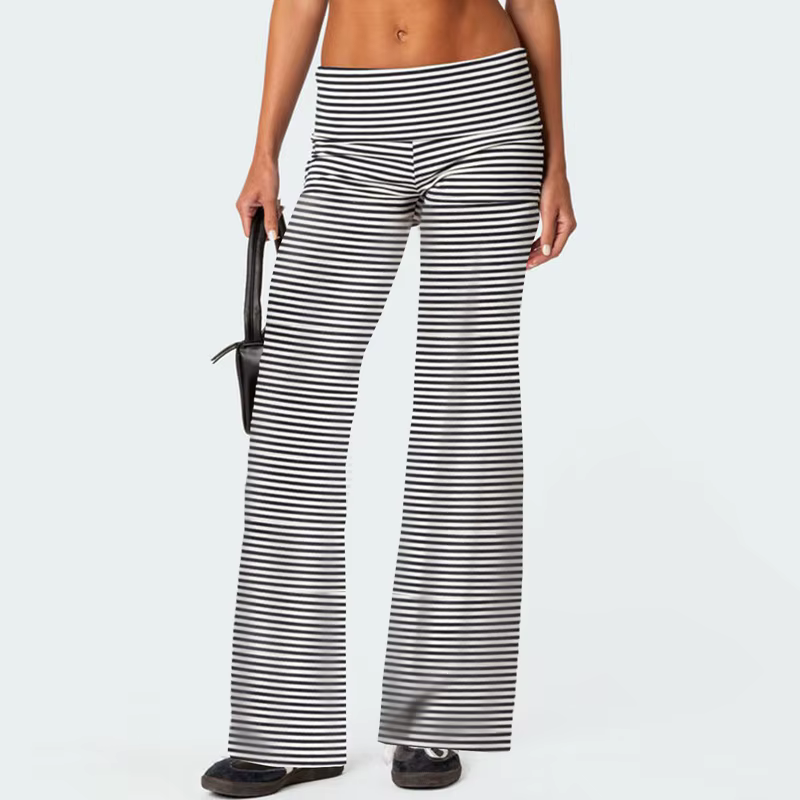 Pantalon de survêtement décontracté à jambes larges pour femmes, pantalon de yoga évasé, vêtements de rentrée scolaire, tenues pour adolescentes
