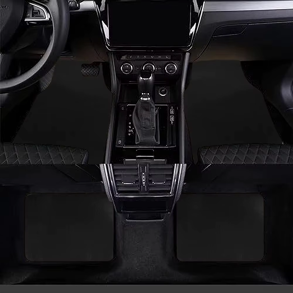 Tapis de sol de voiture universels, 4 pièces/ensemble, adaptés aux SUV, berlines, fourgonnettes, caravanes, tapis de sol avant et arrière, tapis de sol automobiles