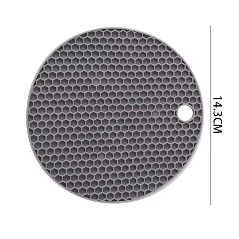 Tapis rond en caoutchouc résistant