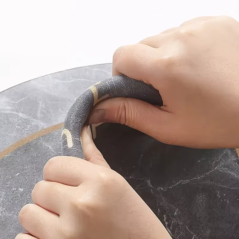 Tapis de salle de bain carré avec imprimé en terre de diatomées, tapis de toilette absorbant pour la maison, tapis d'entrée