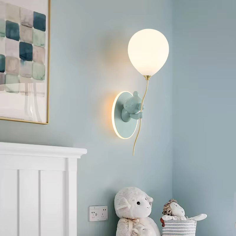 Applique Murale Personnalisée avec Ours de Dessin Animé, Lampe Créative pour Restaurant, Chambre d'Enfant, Salon, Bureau, Lampe de oral et