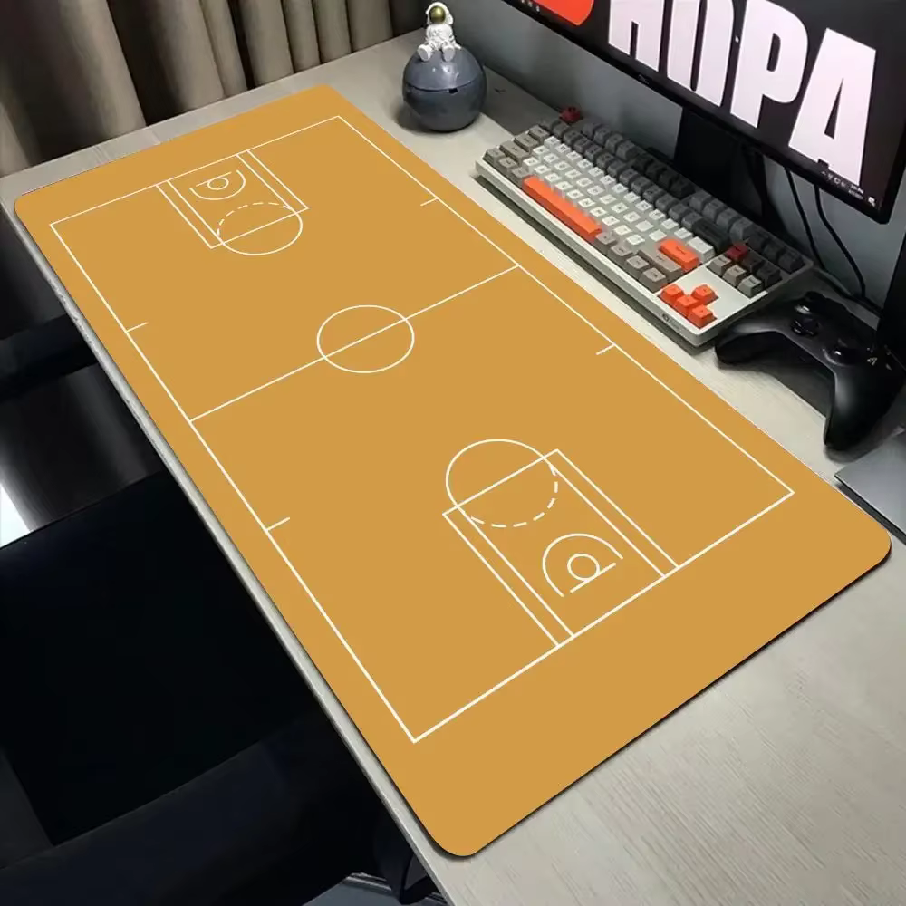 Tapis de souris pour terrain de basket-ball, clavier, tapis de bureau, accessoires de bureau, tapis de souris pour ordinateur XXL, tapis de souris de basket-ball, tapis de jeu étendu