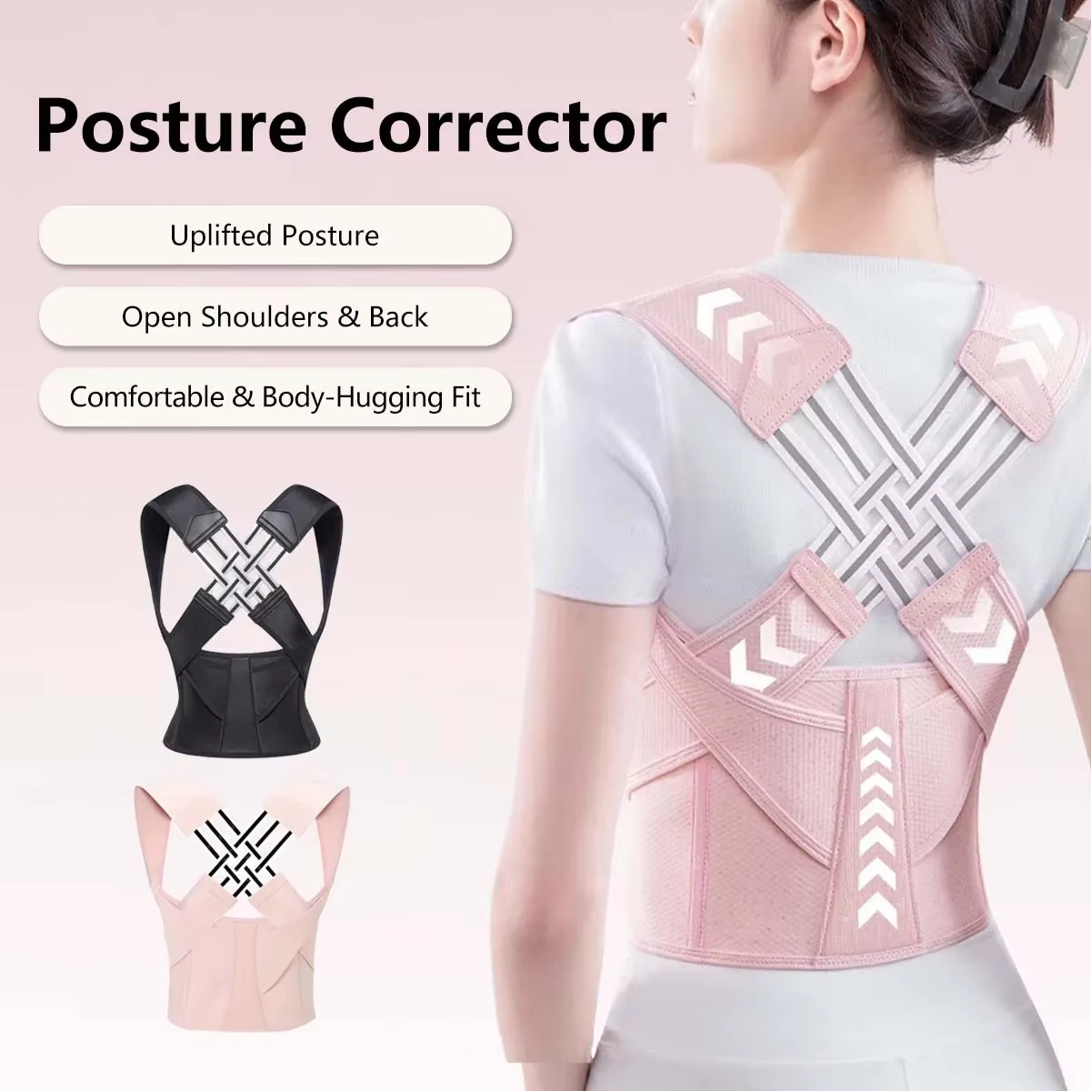 Correcteur de posture | Ceinture de soutien du dos réglable pour la Correction de la taille abdominale