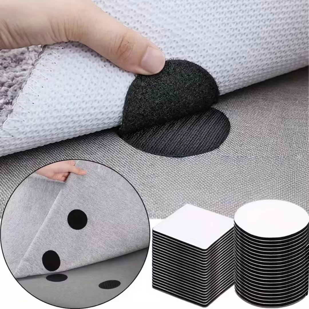 10 paires de rubans anti-bouclage pour tapis - Convient pour la protection des sols antidérapants