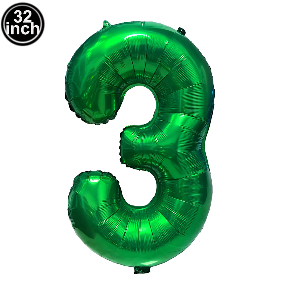Grands chiffres multicolores 3 ballons 32 pouces 1 2 3 4 5 6 7 8 9, boule d'anniversaire, ballons d'enterrement de vie de jeune fille à chiffres rouges, ballons Golob