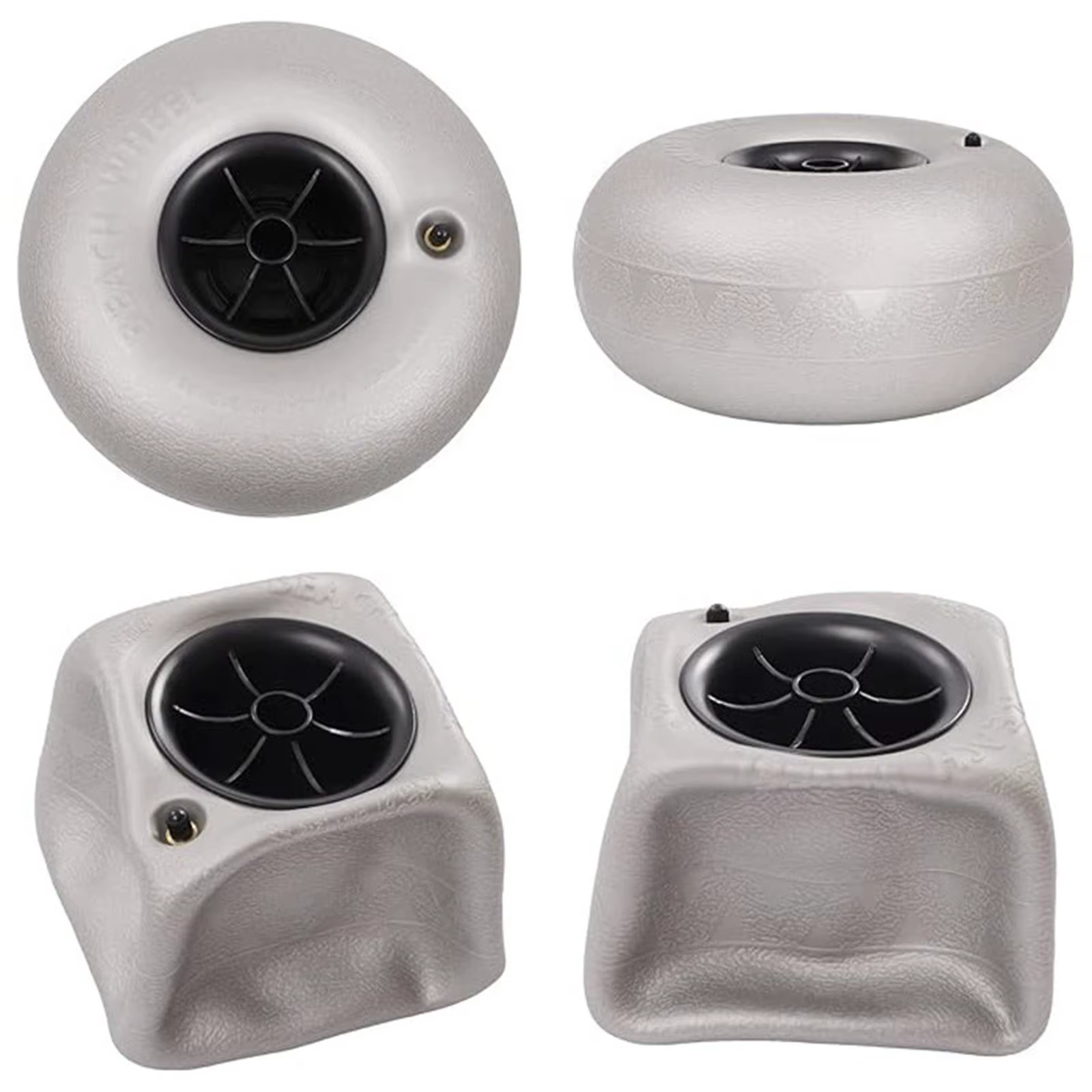 Roue gonflable de 10 pouces en PVC robuste pour chariot de plage, pneu de sable de remplacement pour kayak et canoë gonflable