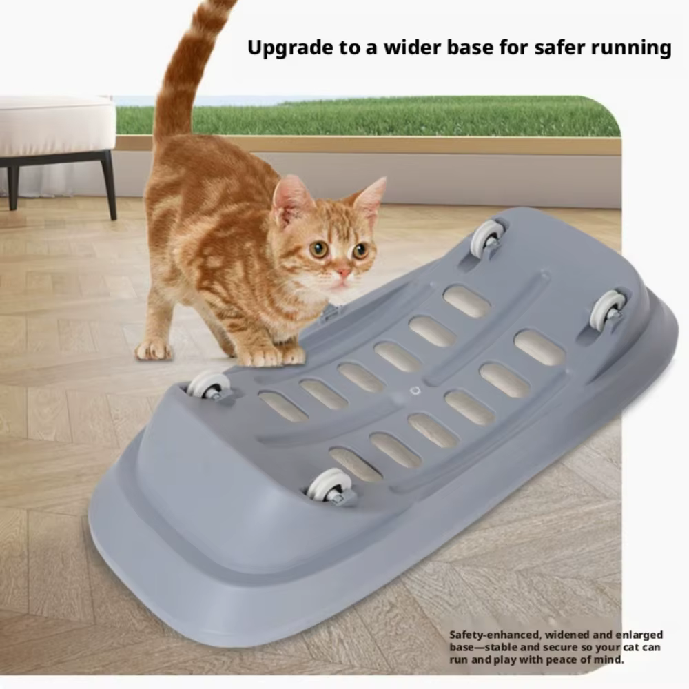 Roue de course silencieuse pour chat, grande taille, accessoires pour animaux de compagnie, rouleau d'exercice anti-pincement pour les pattes, rouleau de fitness, structure d'escalade pour chat, jouet
